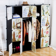 Creative Pattern DIY Plastic Wardrobe Cabinets for Home (ZH0020)